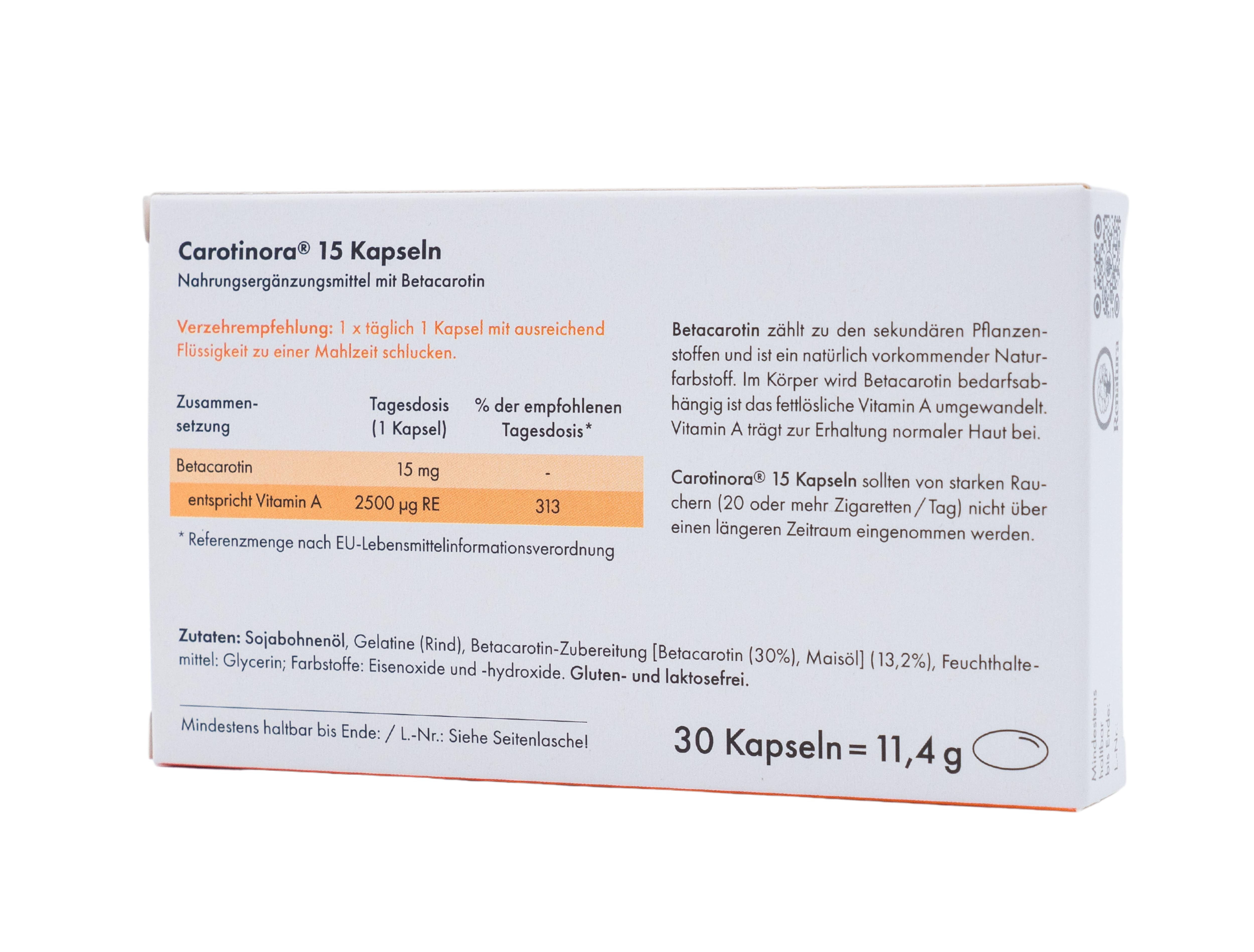 Carotinora® 15 Kapseln 