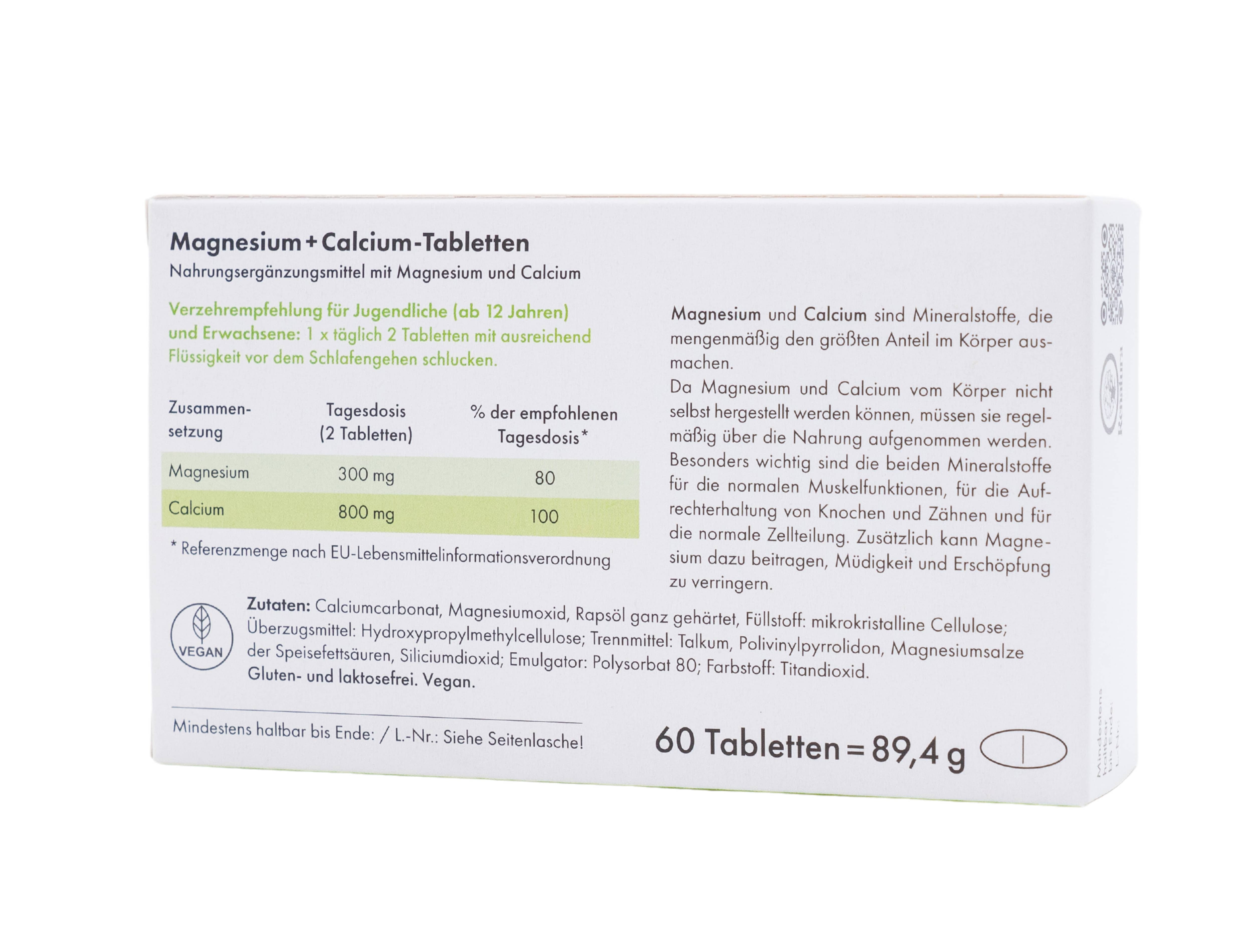 Magnesium + Calcium - Tabletten