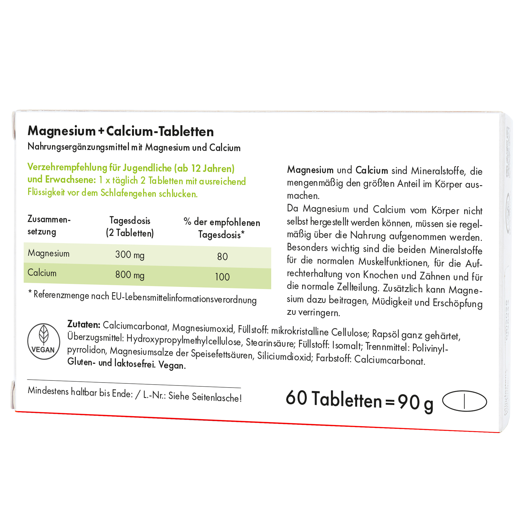 Magnesium + Calcium - Tabletten